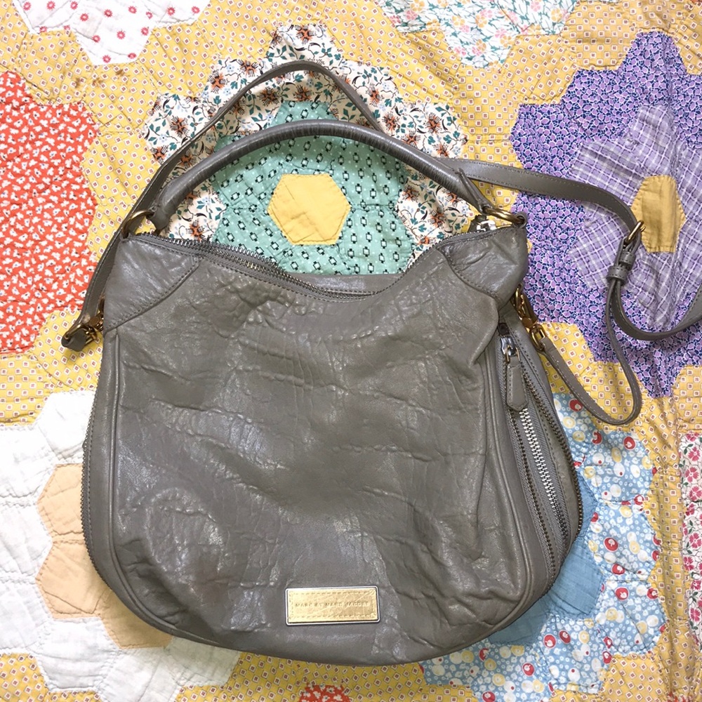Marc Jacobs Light Grey Leather Purse